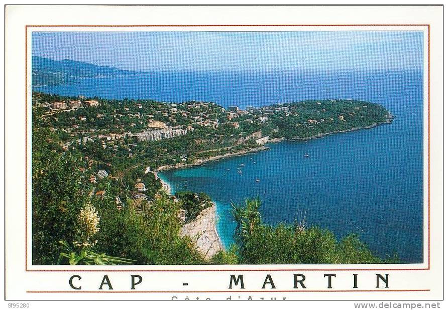ROQUEBRUNE CAP MARTIN AU FOND L'ITALIE - Roquebrune-Cap-Martin