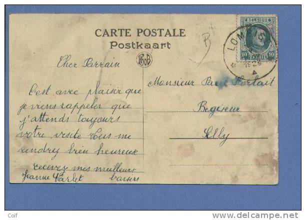 194 Op Kaart  Met Sterstempel (Relais) * LOMBISE * - 1922-1927 Houyoux