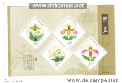 China PRC 2001 Orchid S/S MNH Plant - Nuovi