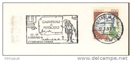 1991 Italia   San Giovanni In Persiceto Carnaval Carnevale Carnival - Carnavales