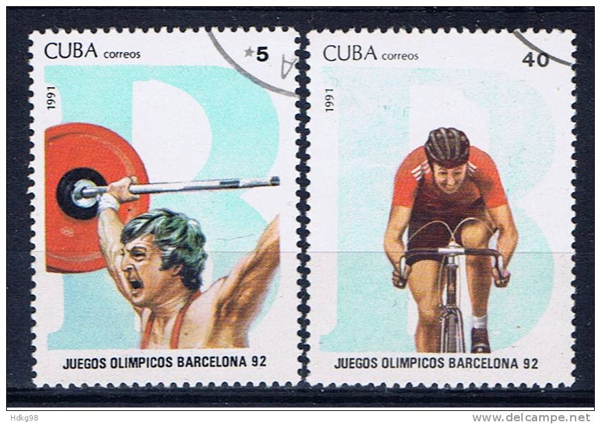 C+ Kuba 1991 Mi 3462-63 - Used Stamps