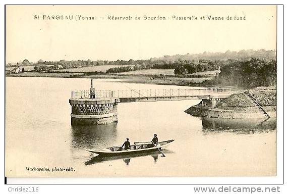 89 ST FARGEAU Réservoir De Bourdon Passerelle Et Vanne De Fond  Beau Plan Animé - Saint Fargeau