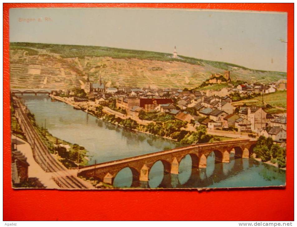 Carte Couleur Bingen. - Bingen