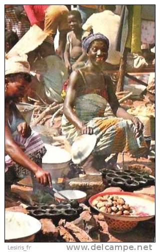 CP - HAUTE VOLTA - BANFORA - PREPARATION DE BEIGNETS SUR LE MARCHE - Burkina Faso