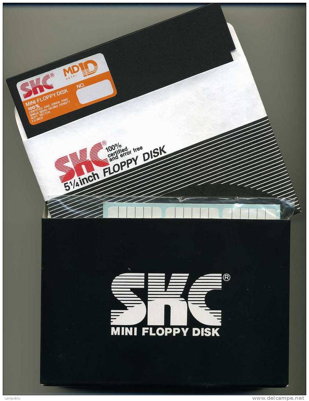 Confezione Incelofanata 10 Mini Floppy Disk - SS DD - Dischetti 5.25