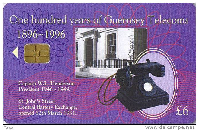 Guernsey, GUE 14, £6, Series: First Centenary Set, Captain W. L. Henderson . - [ 7] Jersey Und Guernsey