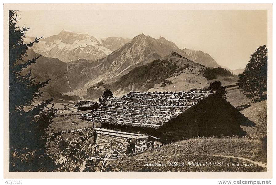 CH - BE - Adelboden (1356 M), Wildstrubel (3253 M) Und Fitzer - (1926 - Berghütte / Chalet) - Adelboden