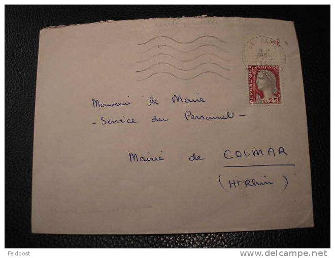 OMEC AVEC TIMBRE A DATE TIRETE - LA CAPTE VAR 1954 - Annullamenti Meccaniche (Varie)