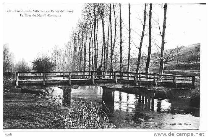 28Z81-VIL-6  - VILLEMEUX - Vallée De L´Eure - Pont Du Mesnil-Ponceaux - Villemeux-sur-Eure