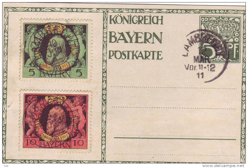 BAVIERA 1911 - Cartolina Postale - Ganzsachen