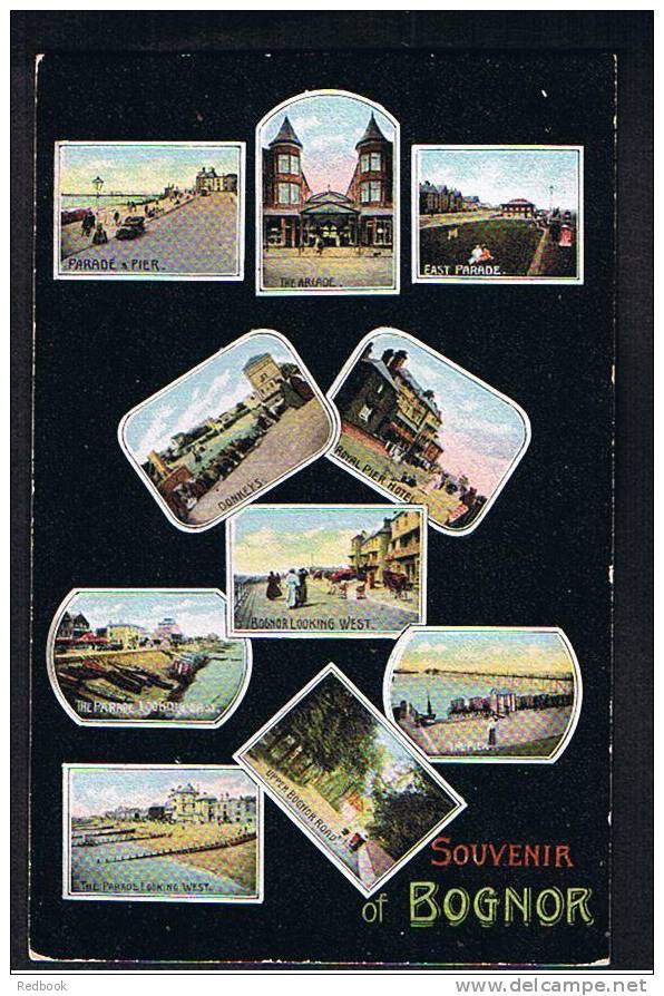 Lovely Early Multiview Postcard Bognor Regis Sussex  - Ref 19a - Bognor Regis