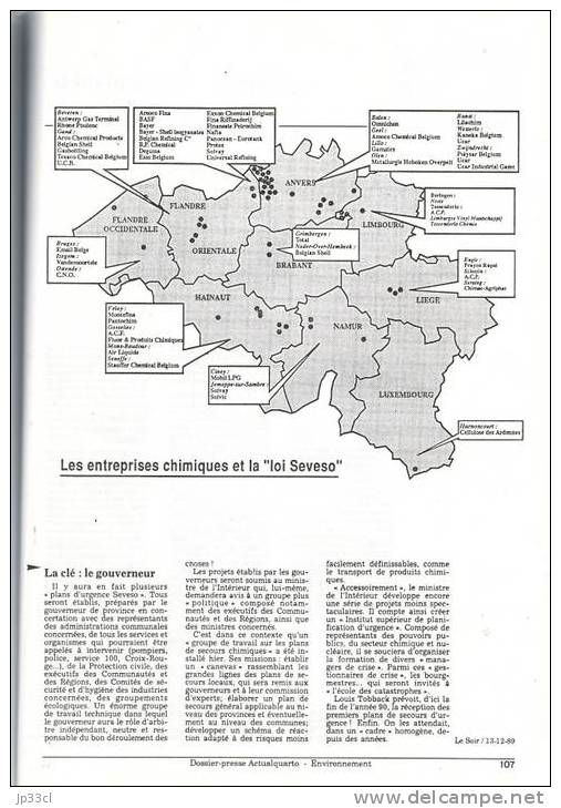 La Planète Menacée Dossier Presse Actualquarto De 118 Pages (pollution, Déchets) Avec 60 Documents + Pistes Pédagogiques - Gezondheid