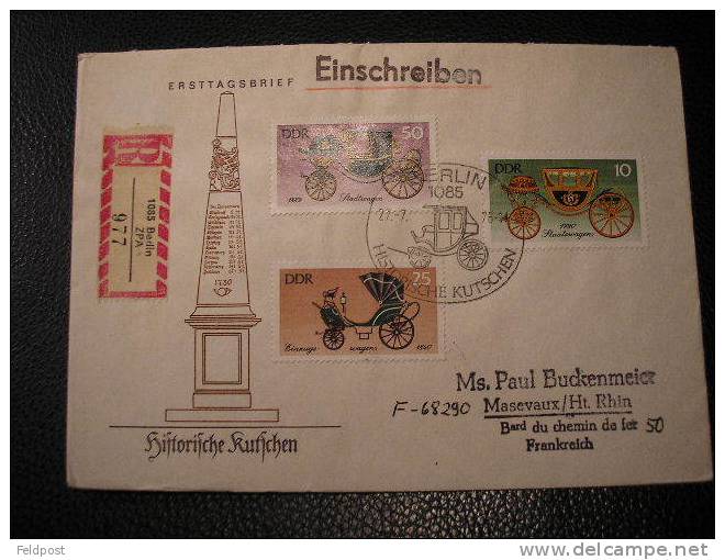 2 Lettres DDR - Carosses Historiques - Diligences