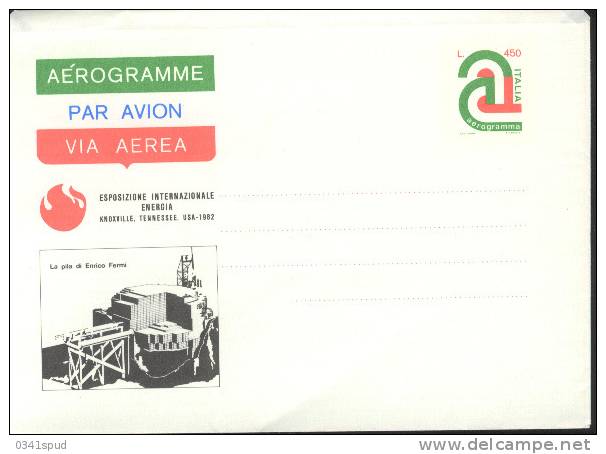 1982 Italia   Atome Atomo Atom  Energie Nucléaire  Energia Nucleare Nuclear Energy Enrico Fermi - Atomo