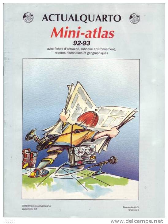Mini-atlas 92/93 (Actualquarto) - 24 Pages - Geographie