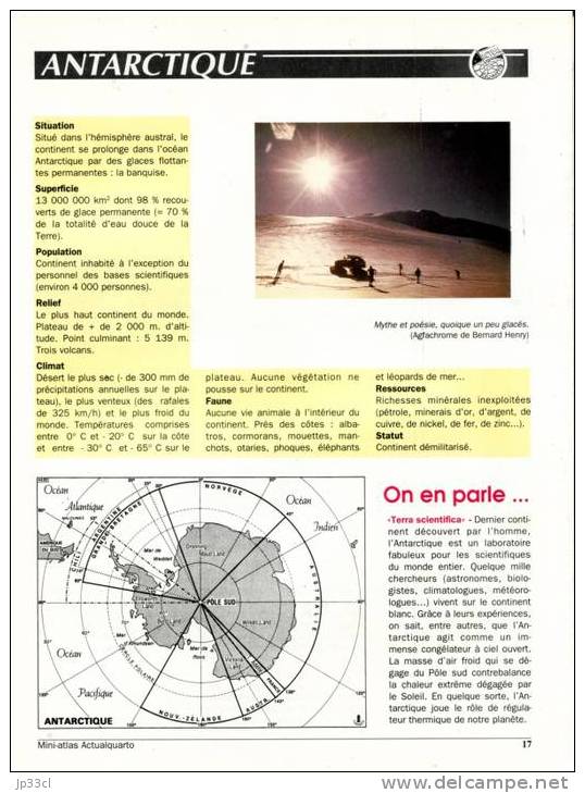 Mini-atlas 92/93 (Actualquarto) - 24 Pages - Géographie