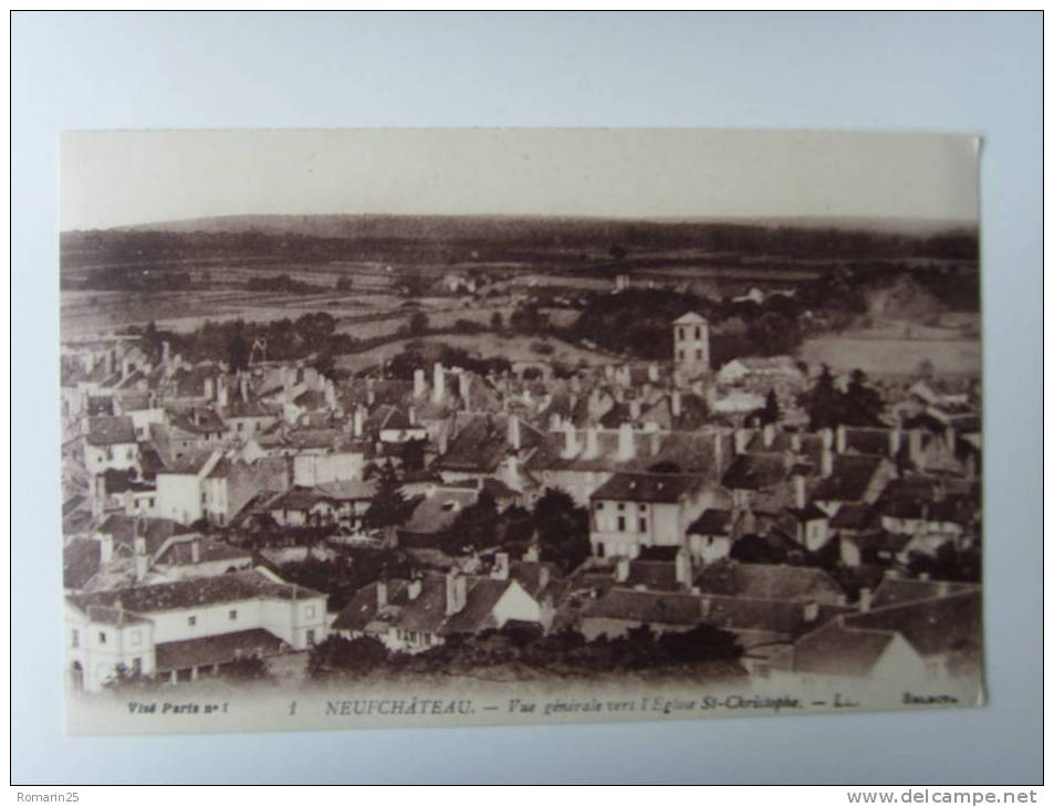 NEUFCHATEAU - VUE GENERALE VERS L´EGLISE SAINT CHRISTOPHE - Neufchateau