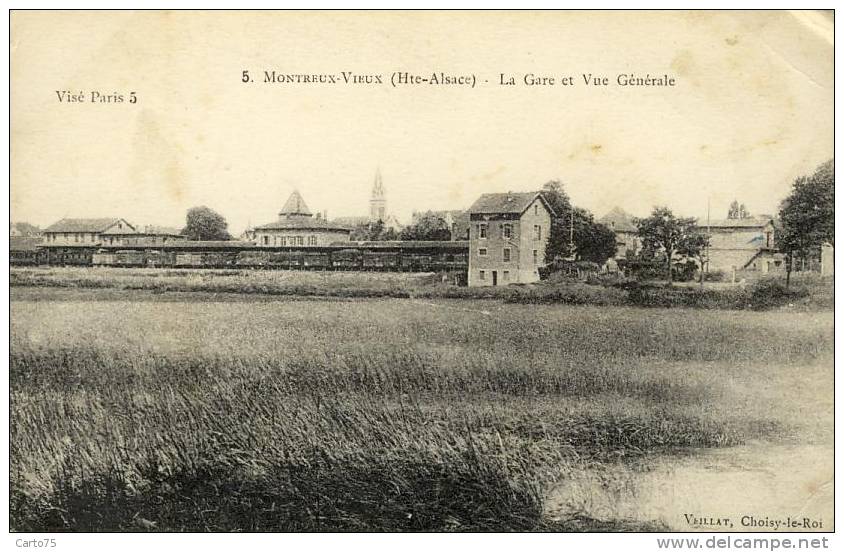 MONTREUX-VIEUX 68 - La Gare Et Vue Générale - Autres & Non Classés