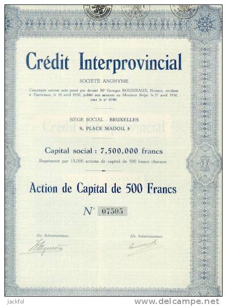 CREDIT INTERPROVINCIAL - Banque & Assurance