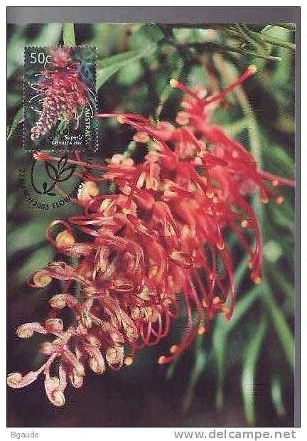 AUSTRALIE Carte Maximum Num.yvert 2106 FLORE FLEURS  CULTIVEES - Cartes-Maximum (CM)