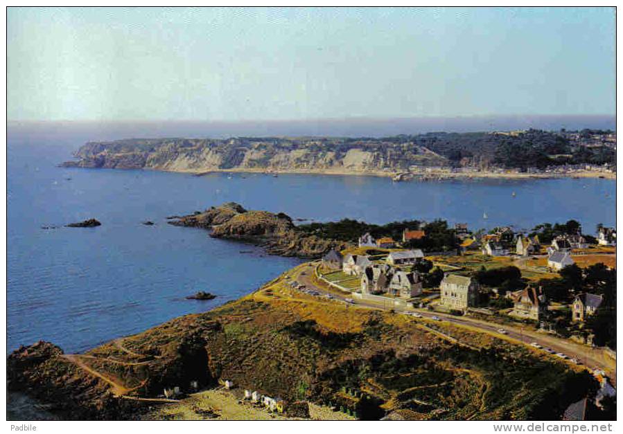 Carte Postale 22. Erquy Et La Pointe De La Heussaye  Vue D´avion Trés  Beau Plan - Erquy