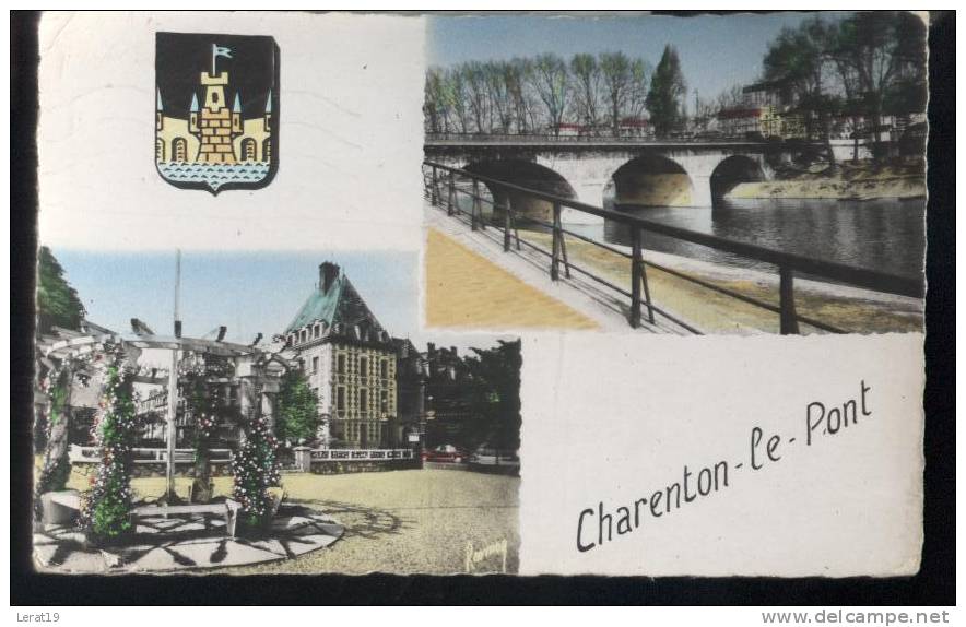 94...CHARENTON..2 VUES...CPSM...... ECRITE....‹(•¿•)› - Charenton Le Pont