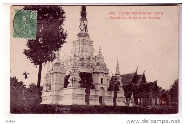 CAMBODGE , Indochine , PHNOM-PENH , Edit Dieulefils N° 1623 , Pagode édifiée Par Le Roi Norodom - Cambodge