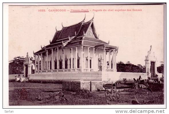 CAMBODGE , Indochine , PHNOM-PENH , Edit Dieulefils N° 1622 , Pagode Du Chef Supreme Des Bonzes - Cambodge