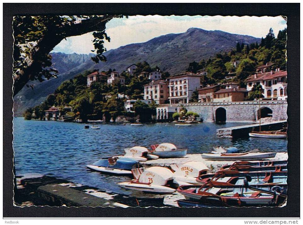 Real Photo Postcard Ascona Lake Lago Maggiore Switzerland Italy 1955 - Ref A26 - Ascona