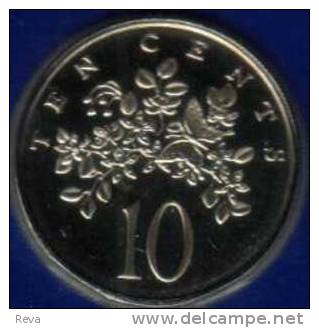 JAMAICA 10 CENTS  PLANT FLORA  FRONT COAT OF ARMS BACK 1981 PROOF 1577 ONLY MADE KM:PS19 READ DESCRIPTION CAREFULLY!!! - Jamaica