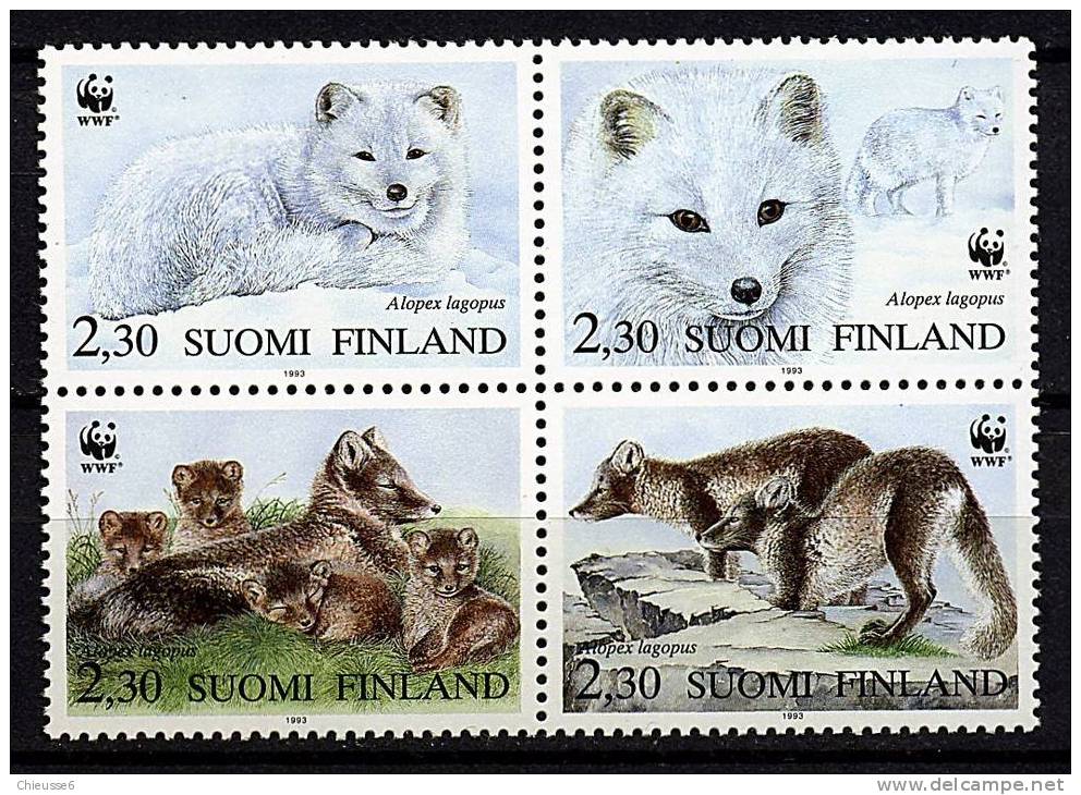 Finlande** N° 1166 à 1169 - Protection De La Nature. Renard Arctique - Unused Stamps