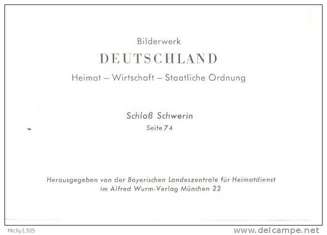 Bilderwerk Deutschland - Schloß Schwerin - Seite 74 (I248) - Sonstige & Ohne Zuordnung