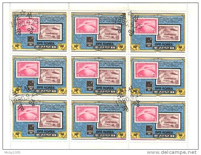 Kleinbogen Gestempelt / Miniature Sheet Used (*275) ## - Zeppelins