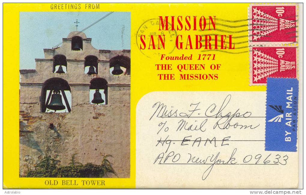 12 Vues " Mission San Gabriel " Californie Voir 3 Scan - Los Angeles