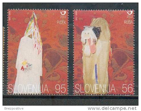 Slovenie Slovenia 2002 - Masques De Carnaval / Carnival Masks - MNH - Carnavales