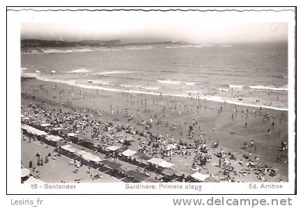 CPA - PHOTO - SANTANDER - 85 - SARDINERO - PRIMERA PLAYA - - Cantabria (Santander)