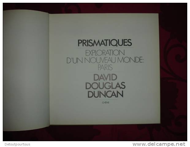 David Douglas Duncan Prismatiques Exploration D'un Nouveau Monde Paris - Photographs