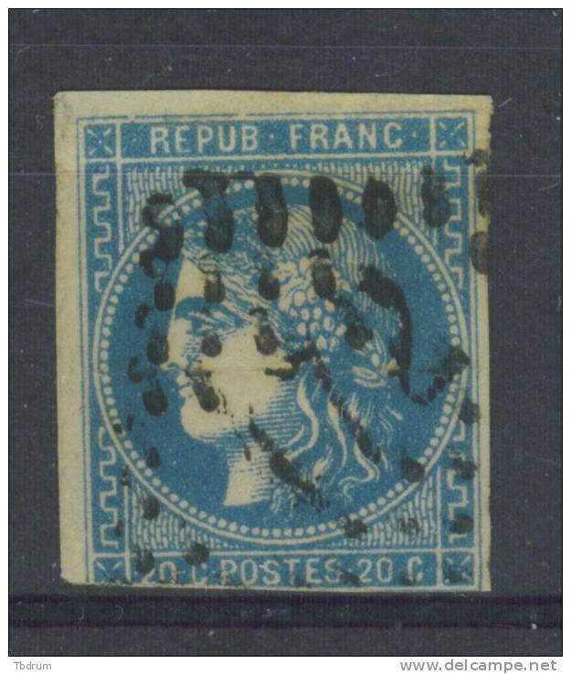 VEND N°46B,INDICE POTHION 4,BUREAU"172"G.C."ARPAJON"(72) - 1870 Emission De Bordeaux