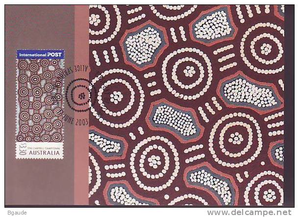 AUSTRALIE Carte Maximum Num.yvert 2124 ART DE PAPUNYA - Maximumkarten (MC)