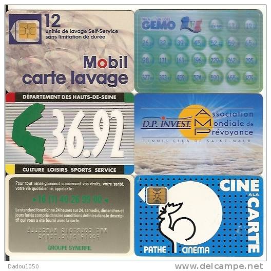 6 Format Télécarte Port Gratuit - Non Classés