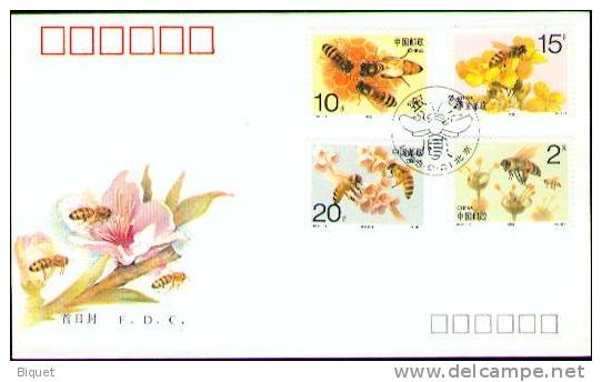 Belle FDC De Chine Sur Les Abeilles - Abeilles