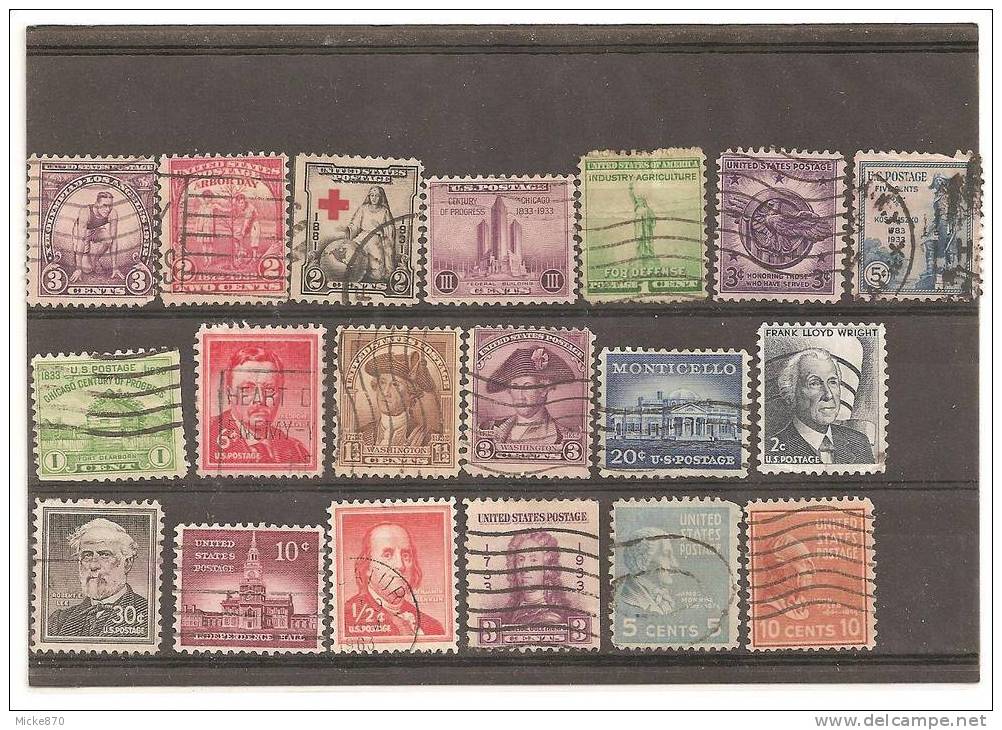 Lot N°275 Oblitéré Etats Unis - Vrac (min 1000 Timbres)