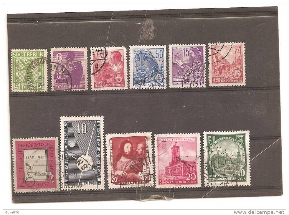 Lot N°292 Oblitéré Allemagne De L´est - Vrac (max 999 Timbres)