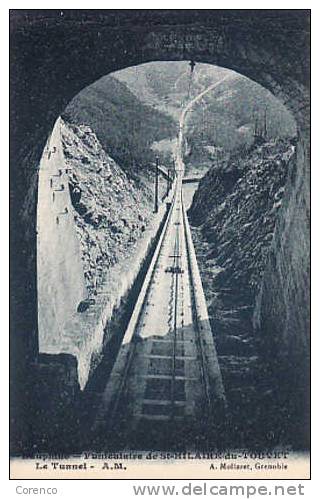 38  SAINT HILAIRE DU TOUVET  Funiculaire  Le Tunnel  Non écrite - Saint-Hilaire-du-Touvet