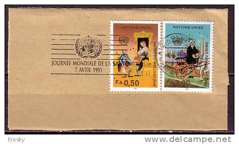 H0675 - ONU UNO GENEVE N°190/91 SANTE' - Used Stamps
