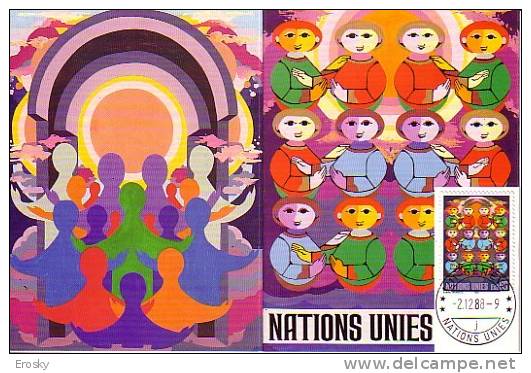 E047 - ONU UNO GENEVE N°164 GREETING CARD - Used Stamps