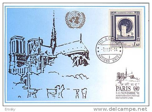 E051 - ONU UNO GENEVE N°207 POSTCARD - Used Stamps
