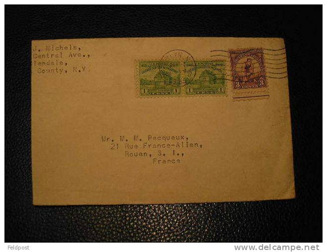 Lettre Des USA Pour La France 1933 - Briefe U. Dokumente