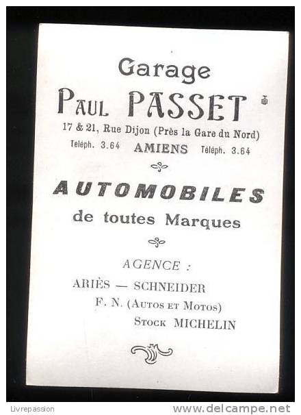 Somme ,  Publicité Au Dos "garage Paul Passet ",  Canon De 400 - Guerre, Militaire