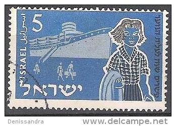Israel 1955 Michel 108 O Cote (2007) 0.25 Euro Bateau Avec Immigrants Cachet Rond - Used Stamps (without Tabs)